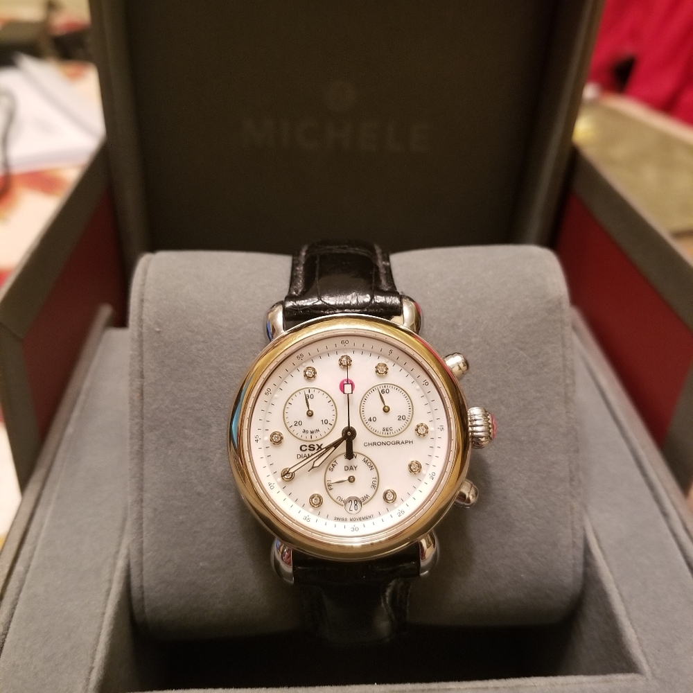 Michele CSX diamond watch